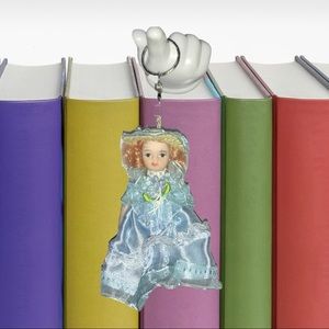 Vintage Porcelain Doll Keychain